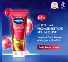 Vaseline Gluta-Hya Pro Age Restore 70x Collagen 200ml