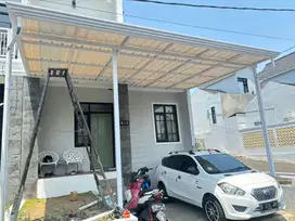 Pemasangan Kanopi alderon murah, kanopi alderon single layer #383
