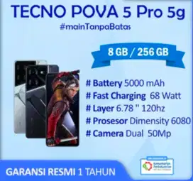 TECNO POVA 5 PRO 5G(New) hnya di MS Ciputat depan erablue