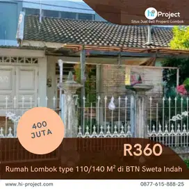 Rumah Lombok type 110/140 M² di BTN Sweta Indah Mataram R360