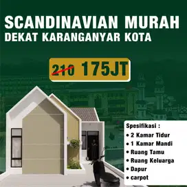 RUMAH STRATEGIS SCANDINAVIAN MURAH DEKAT KARANGANYAR KOTA