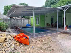 Dijual Rumah diatas tanah 391 M2 depan Jalan Raya di CIleungsi Bogor