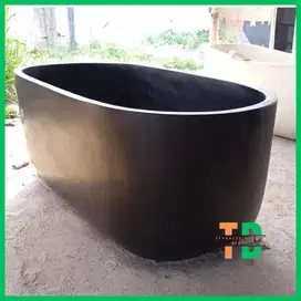 bathtub dewasa terazzo hitam doff
