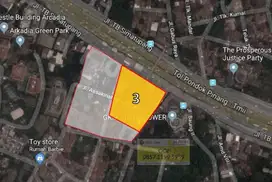 (IDR 795 M) Tanah Kavling Jakarta Selatan LT 1,8 Hektar