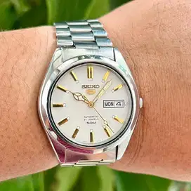 Seiko Automatic White Gold Alpinist