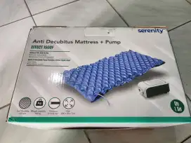 Dijual matras angin, anti decubitus mattress + pump, unit baru