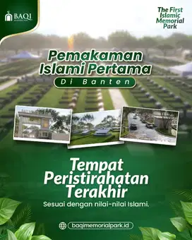 Kavling Tanah Makan Eksklusif Baqi Memorial Park Banten 15 Menit Tol