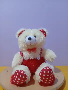 Boneka Teddy Bear Baju Warna Merah