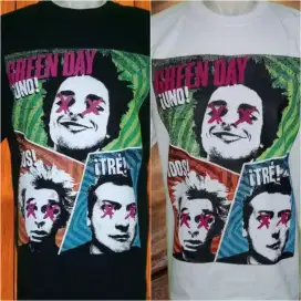 KAOS BAND GREENDAY / BUILT UP / 100% KATUN COMBED 24S REAKTIF