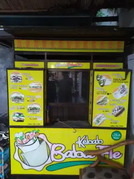 Gerobak kebab alumunium