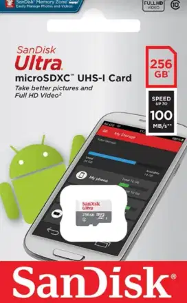 Original Sandisk Ultra Microsd 256GB 100MB/s - no adapter