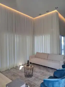 Pasang gordyn gorden murah vertikal roll blind jasa wallpaper dinding
