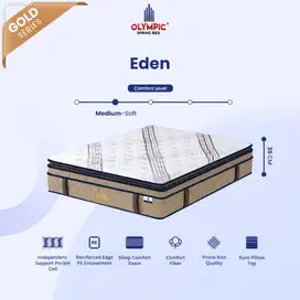 matras springbed Eden by Olympic Ukuran 160x200. Kasur pegas elegan