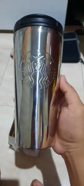 Tumbler Starbuck Silver Original