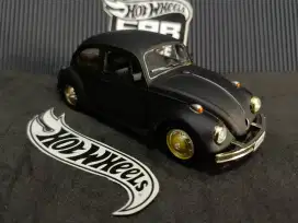 Diecast Welly VW Beetle Blackdoff skala 32 Jogja