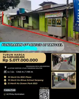 Dijual Rumah Kontrakan Perumahan Griya Asri Serpong