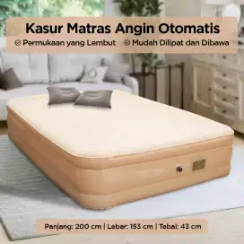 kasur angin matras tiup pompa elektrik 200x153cm