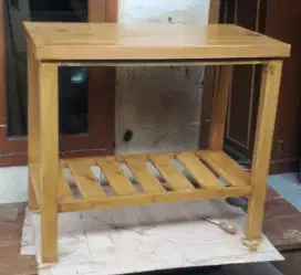 Meja/rak  kayu jati landa