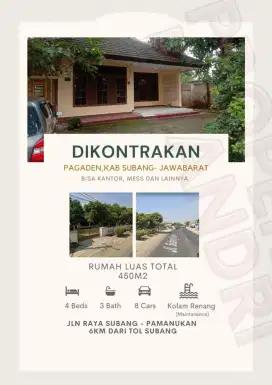 Dikontrakan rumah besar dan asri