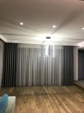 Pasang gordyn gorden murah vertikal roll blind jasa wallpaper dinding