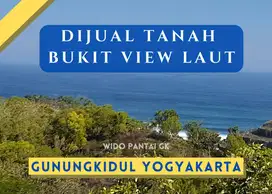 Dijual Tanah Bukit View Laut Istimewa Gunungkidul Yogyakarta