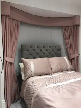 Pasang gordyn gorden murah vertikal roll blind jasa wallpaper dinding