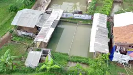 Jual tanah plus kolam pemancingan