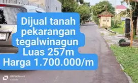 Dijual pekarangan di tegalwinagun Karanganyar