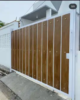 Pintu pagar sliding