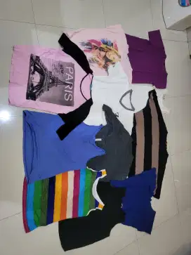 Atasan campur,tas,celana,rok,dress dll spt difoto