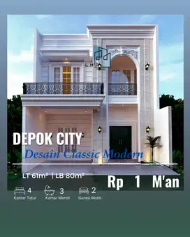 Rumah Classic Dekat Sekolahan Al Azhar Harga All In