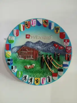 Dijual pajangan piring Switzerland