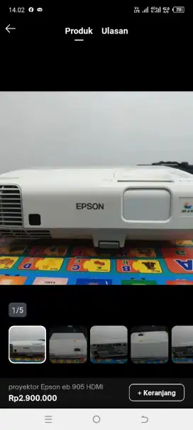 Proyektor Epson eb905 HDMI