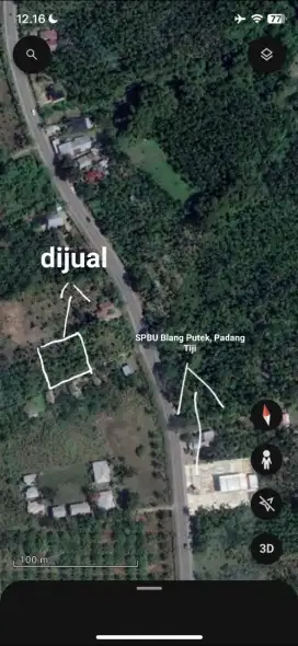 Tanah Kebun di Blang Putek ukuran 20x15M