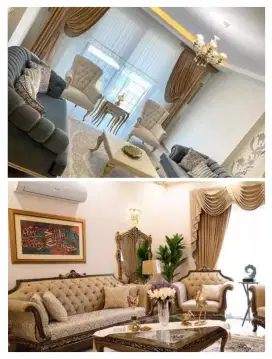 Suplier interior dan eksterior Gordyn,Vitrage,Blind,WPC panel, lemari