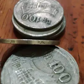 Koin 100 rupiah tebal thn 1973 asli