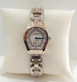 Aigner A48600 rosegold rantai rosegold dasar krim jam tangan cewek