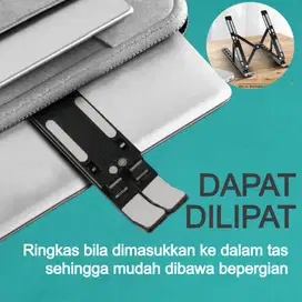 Riser / Tatakan / Stand / Dudukan Laptop Notebook Bahan Metal Kuat