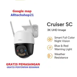 CAMERA CCTV WIFI OUTDOOR 3MP CRUIESER SE GRATIS PEMASANGAN