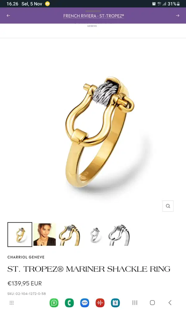 PHILIPPS CHARRIOL RING