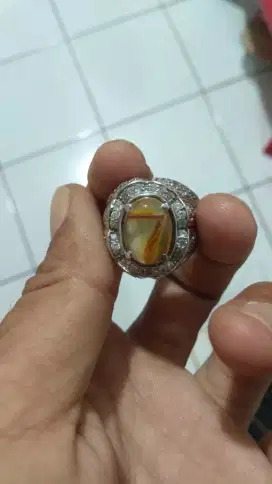 Natural batu akik motif angka 7