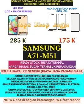 Service HP-Ganti Touchscreen-Baterai-LCD Samsung A71-M51