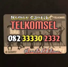 (bisa COD) nomor CANTIK kartu TELKOMSEL SIMPATI RAPI MINIMALIS 3333 #2