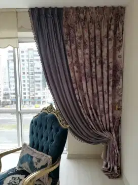 Jual gordyn gorden murah vertikal roll blind jasa wallpaper dinding vi
