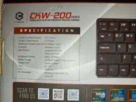 CKW - 200 Mini Wireless Slim Keyboard Mouse Combo