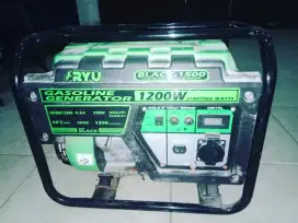 GenSet RYU+Manual,Tipe:1500,Kap:1200W,Op.Normal 1000W,Fuel:Pertalite.