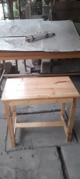 Meja makan jati belanda(no triplek)