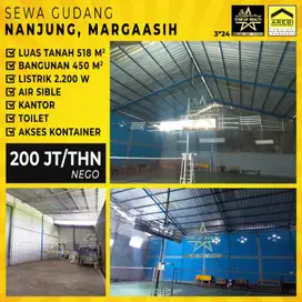 200 Jt Per Thn Nego Disewakan Gudang Nanjung Lt 518 M2 Lb 450 M2