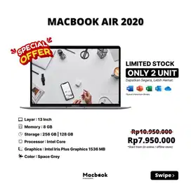 MacBook Air 2020 RAM 8/128 GB i3