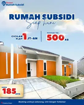 Dijual rumah subsidi dengan cicilan flat di Ciseeng